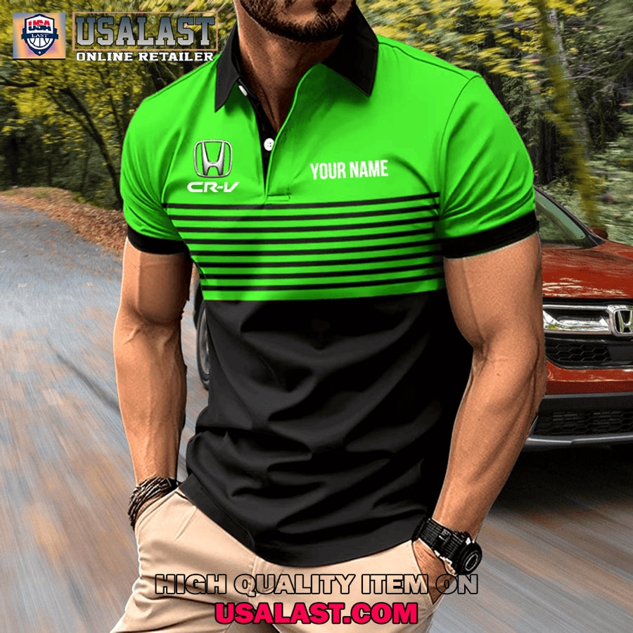 Honda CR-V Custom Name Men Polo Shirt