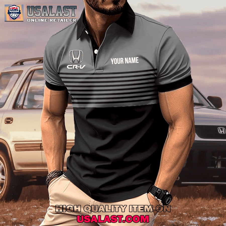 Honda CR-V Custom Name Men Polo Shirt