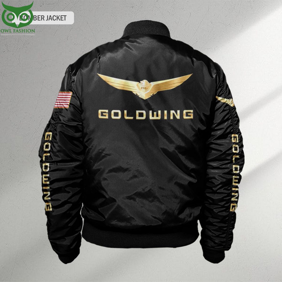 Honda Gold Custom Flag 3D Bomber Jacket