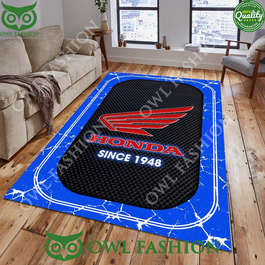 Honda Motorcycle 1948 brand Logo Custom Color Rug Carpet