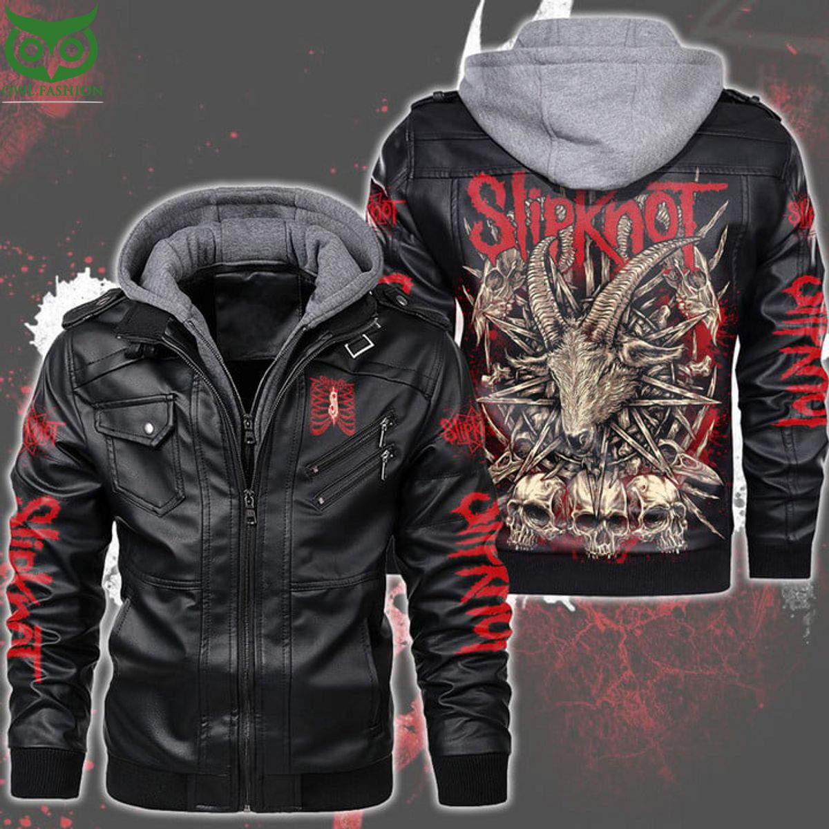 Slipknot Music Rock Band leather jacket