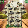 US Army Tanks WWII Hawaiian Shirt