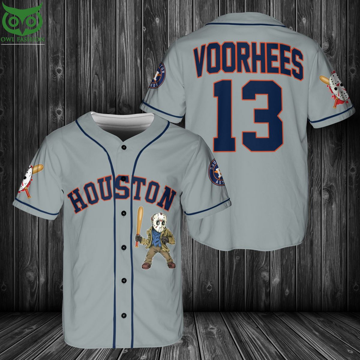 Houston Astros Halloween Jason Voorhees Baseball Jersey Shirt