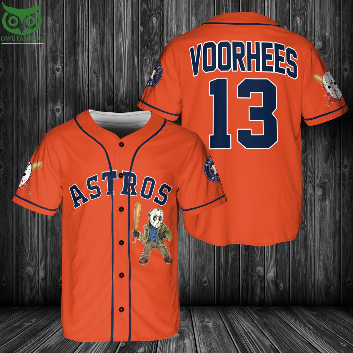Houston Astros Horror Jason Voorhees Baseball Jersey Shirt