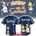 Houston Astros Mix The Simpsons Heritage Custom Baseball Jersey