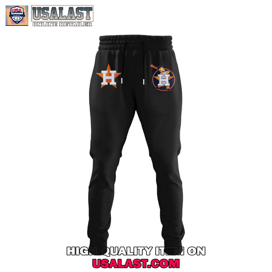Houston Astros Mix The Simpsons Heritage Custom Baseball Jersey