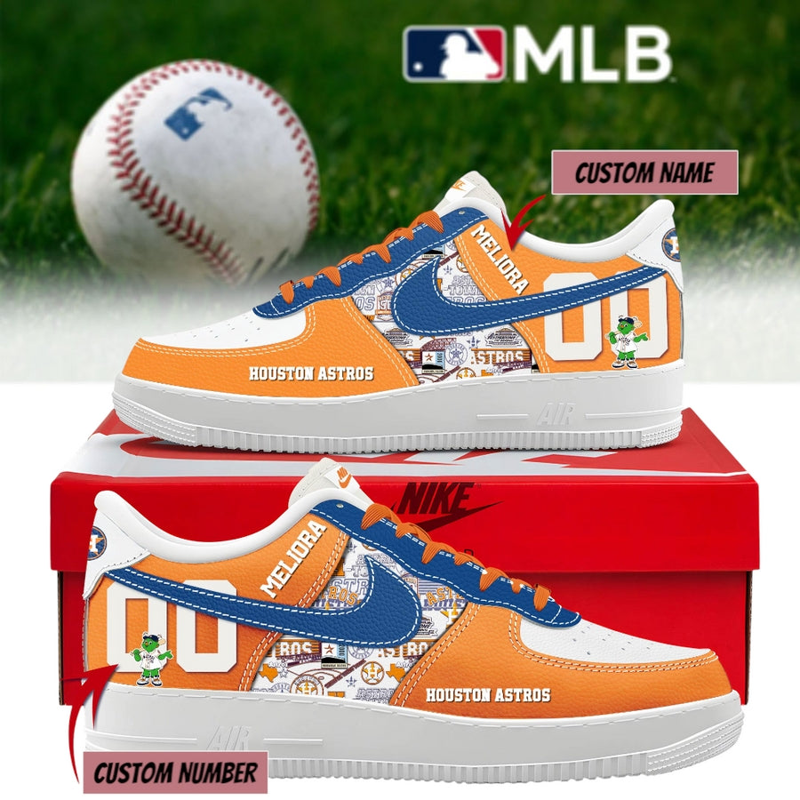 Houston Astros Personalized Air Force 1 Shoes