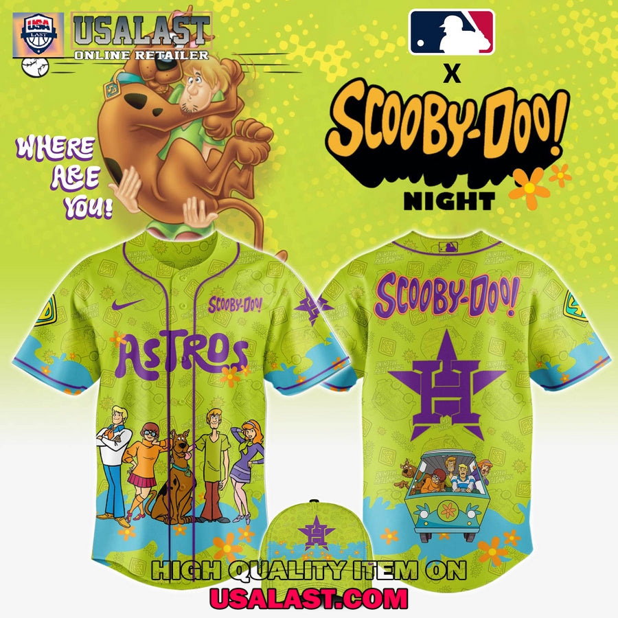Houston Astros Scooby Doo Night 3D Hoodie Set