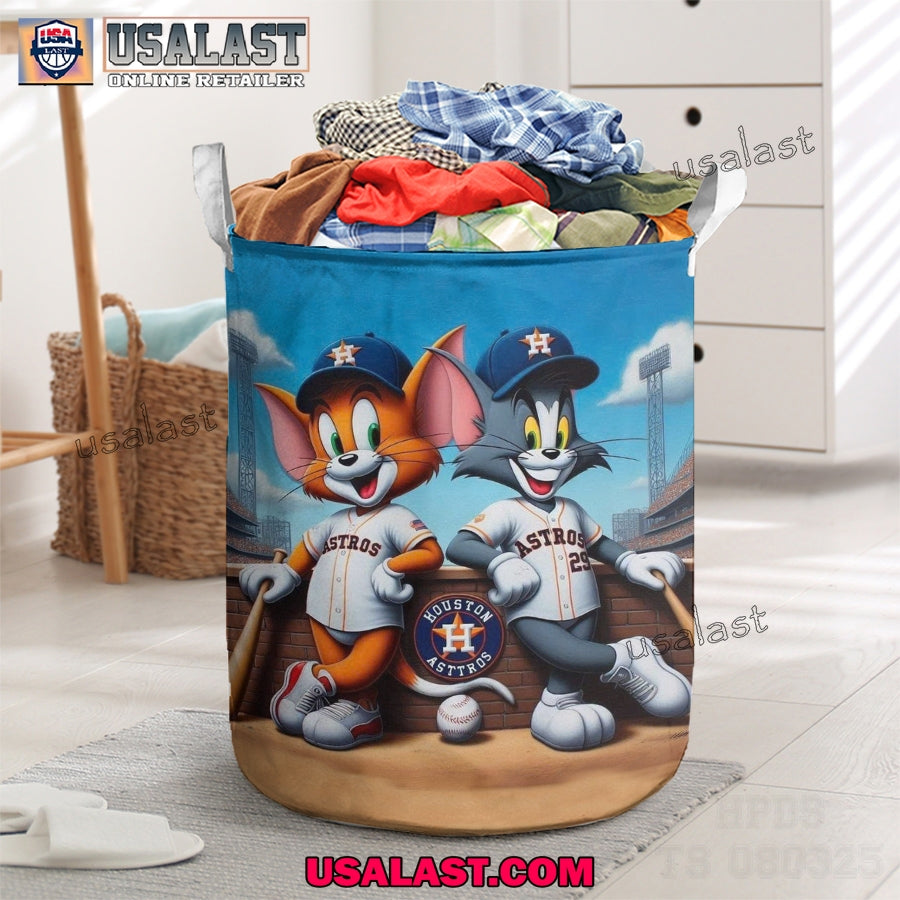Houston Astros Tom And Jerry 2025 Laundry Basket