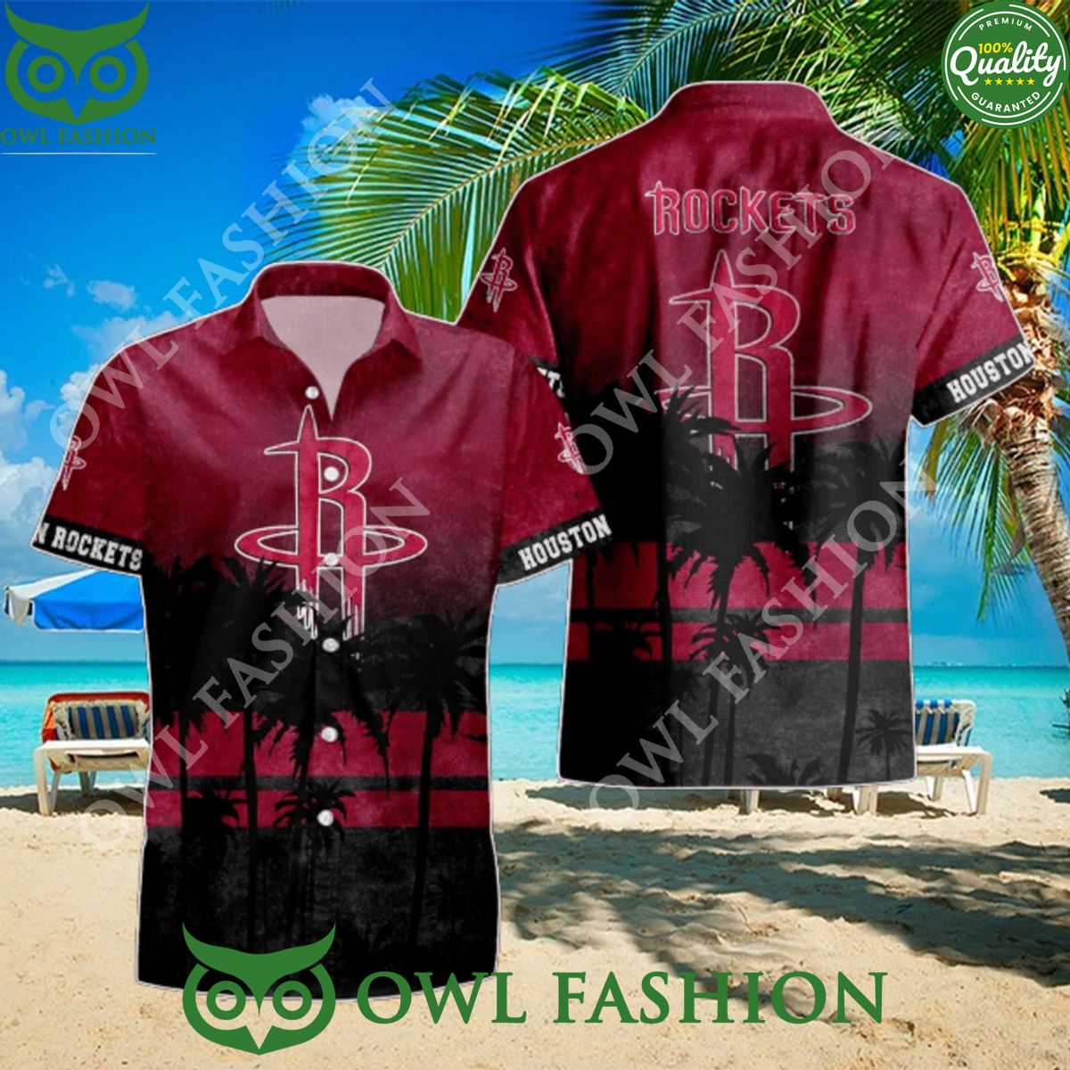 Houston Rockets NBA Summer Trending Hawaiian Shirt 2024