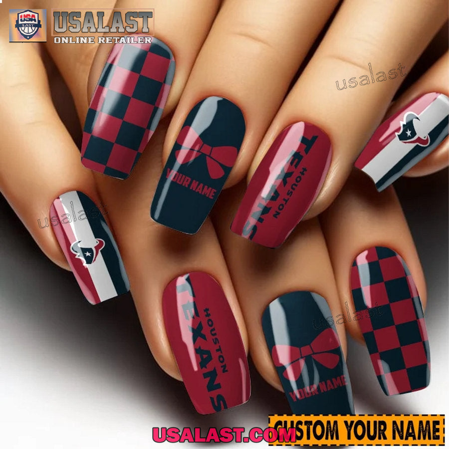 Houston Texans Women Custom Nails Set