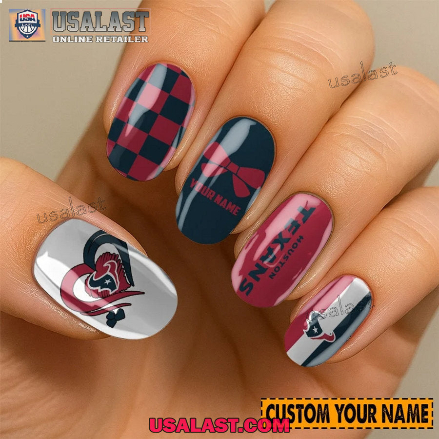 Houston Texans Women Custom Nails Set