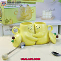 Hugging Pear Couple Ceramic Cup, Couple Gift, Ceramic Mug Set