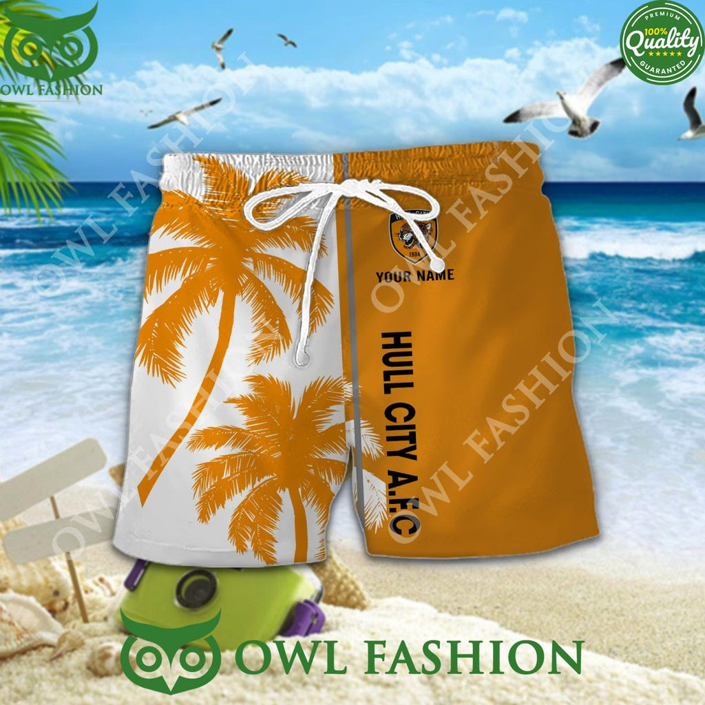 Hull City summer beach blue tropical coconut tree 2024 customized Hawaiian Shirt