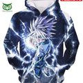 Hunter X Hunter Killua Zoldyck Lightning Hd 3d Aop Hoodie