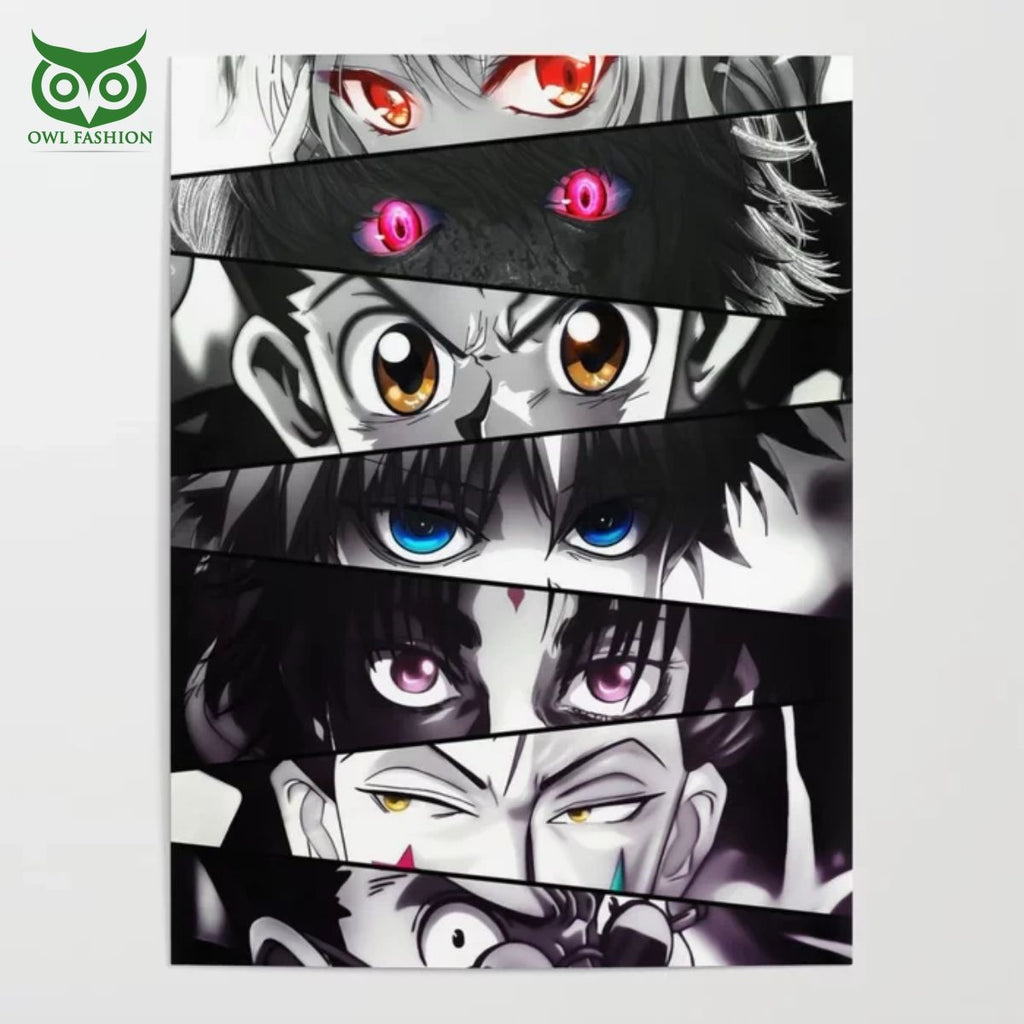 Hunter x Hunter Retro Eyes Anime Manga Poster