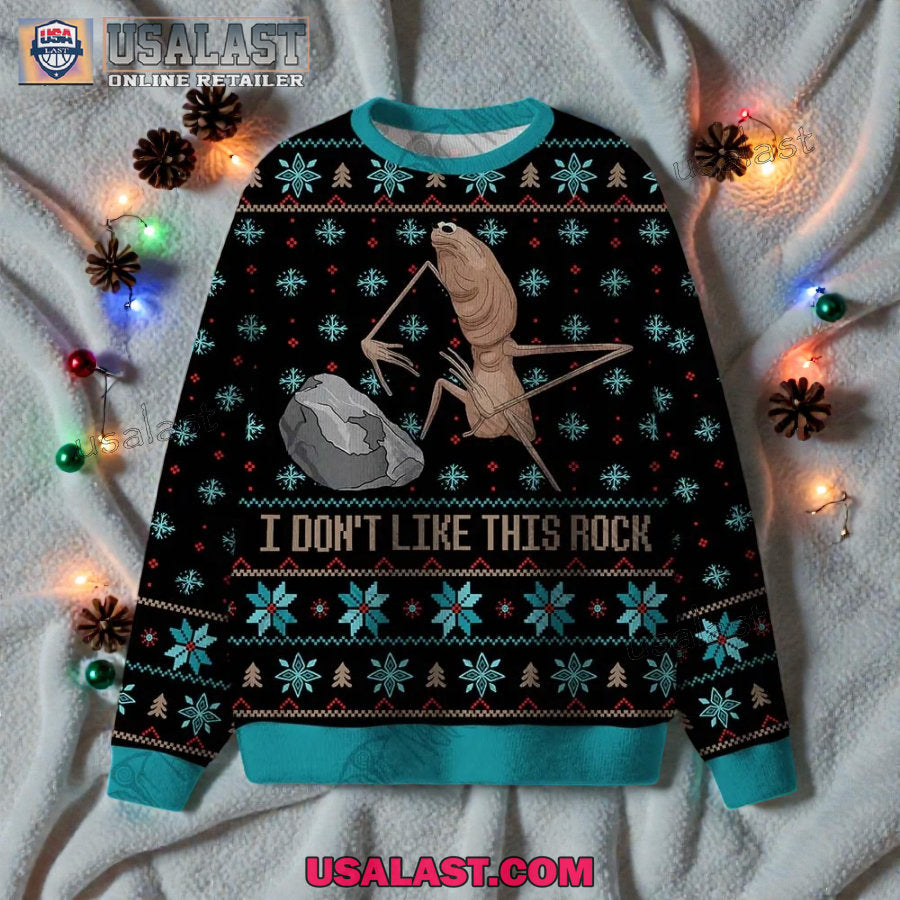 I Don’t Like This Rock Ugly Christmas Sweater