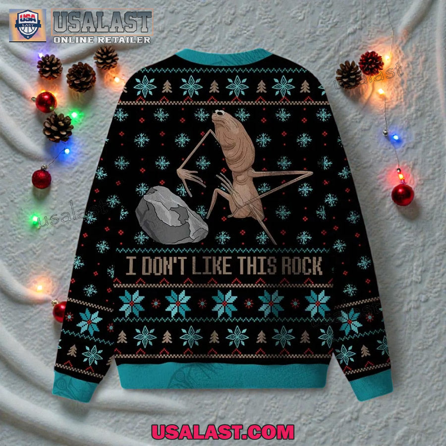 I Don’t Like This Rock Ugly Christmas Sweater
