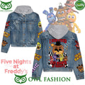 I survived Five Nights at Freddys Jean Denim Hood Jacket