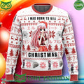 I Was Born To Kill Christmas Elfen Lied Trending 2024 Christmas Ugly Sweater