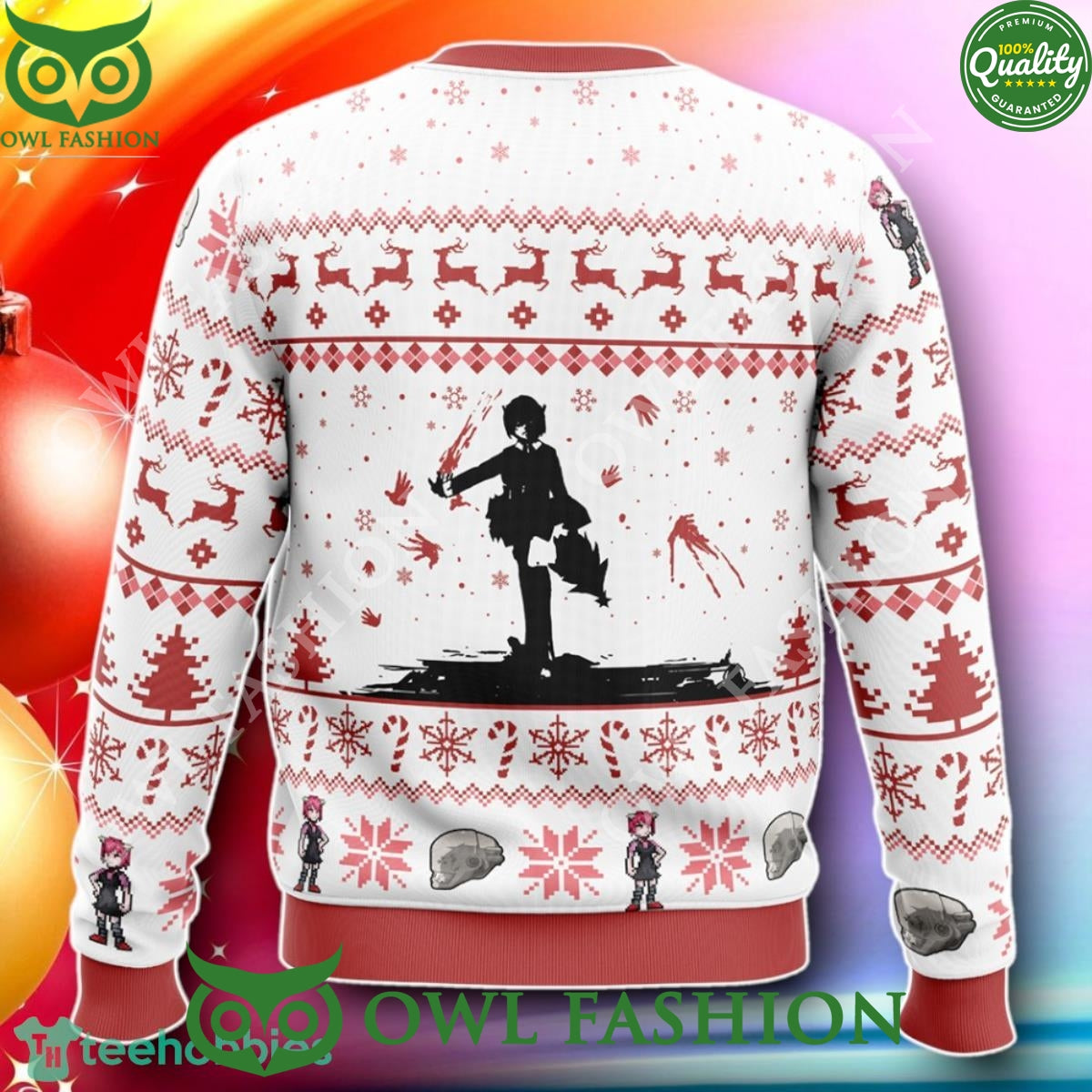 I Was Born To Kill Christmas Elfen Lied Trending 2024 Christmas Ugly Sweater