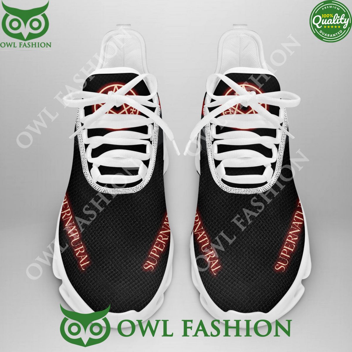 Supernatural Black Logo Podcast Max Soul Shoes