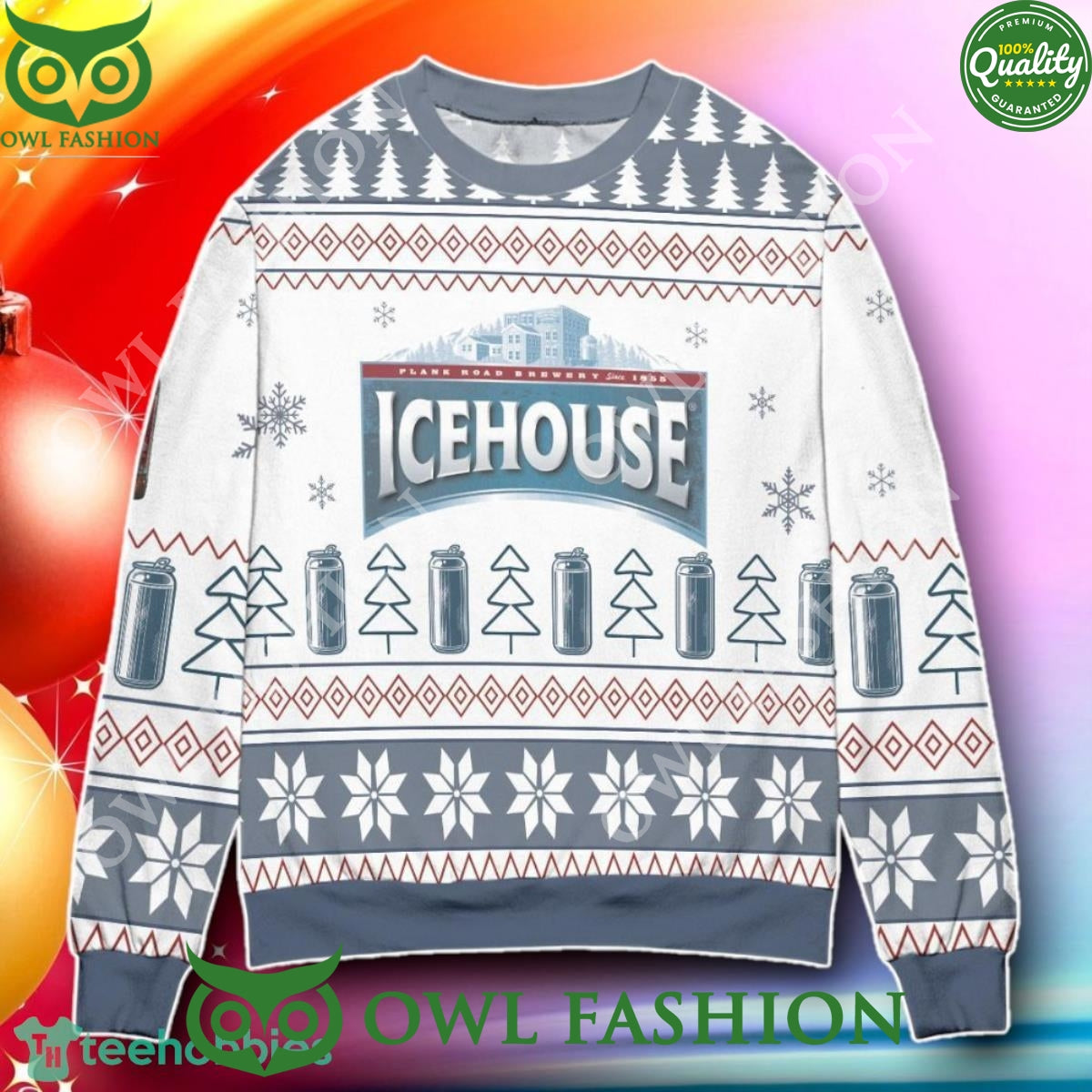 Ice House Logo Christmas Trending 2024 Christmas Ugly Sweater