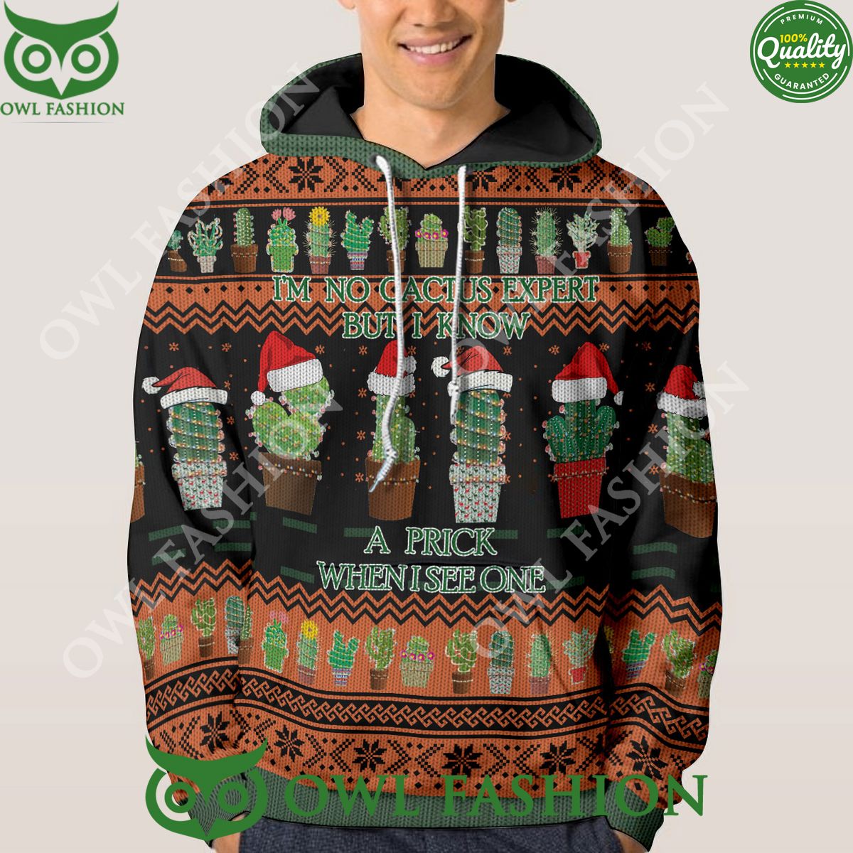 I’m No Cactus Expert But I Know A Prick When I See One Premium Ugly Sweater