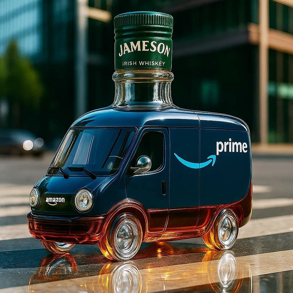 Amazon Prime Truck Crown Royal Bottle