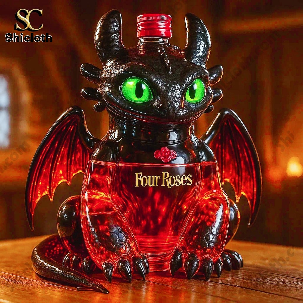 How to Train Your Dragon Toothless Crown Royal Bottle