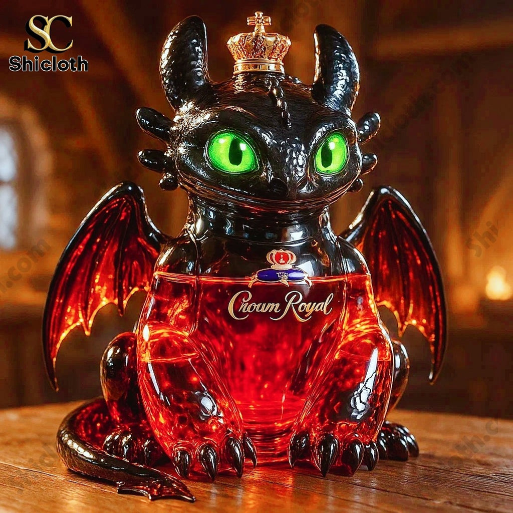 How to Train Your Dragon Toothless Crown Royal Bottle