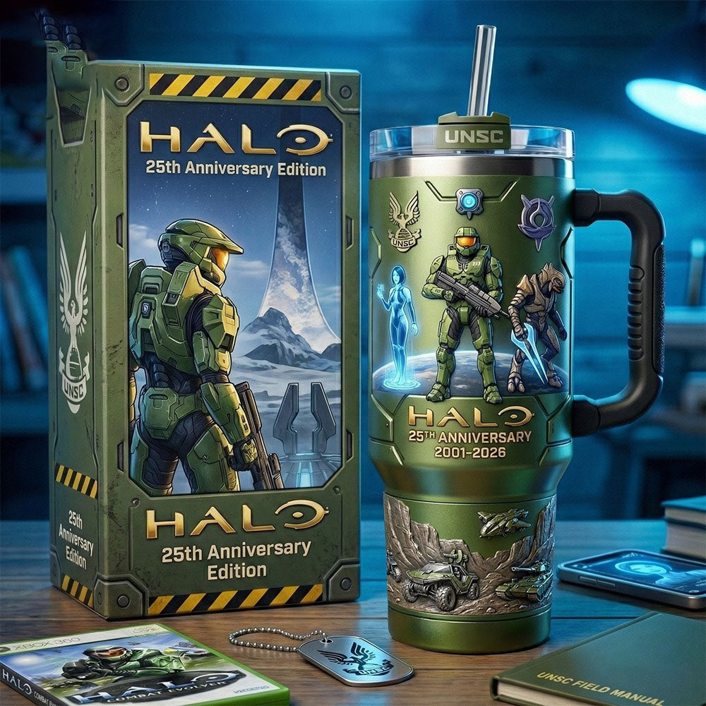 Halo Master Chief 25Th Anniversary Edition Stanley Tumbler