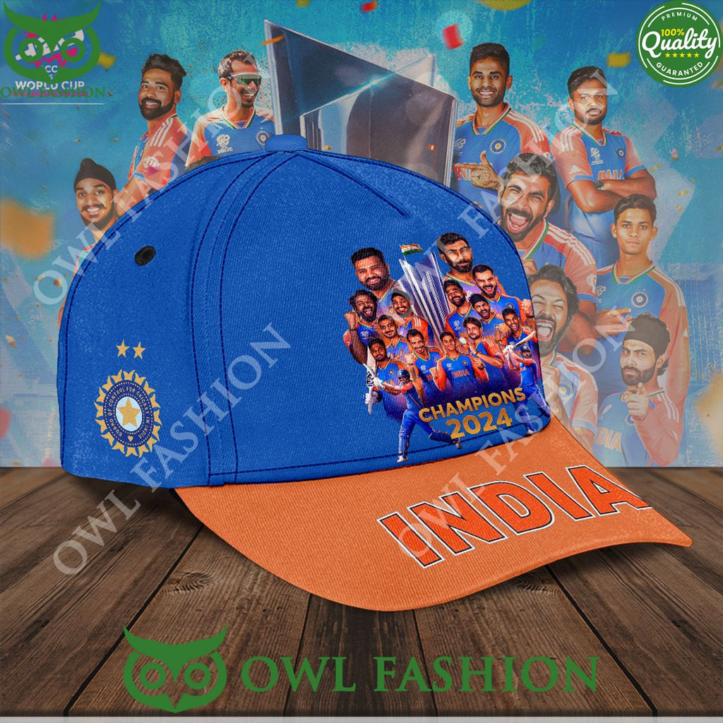 India x ICC mens Champion T20 World Cup 2024 Limited Classic Cap