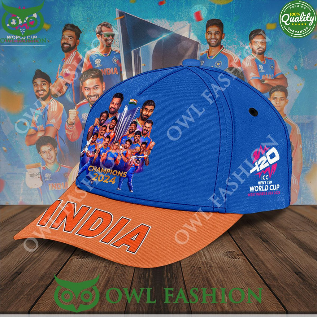 India x ICC mens Champion T20 World Cup 2024 Limited Classic Cap