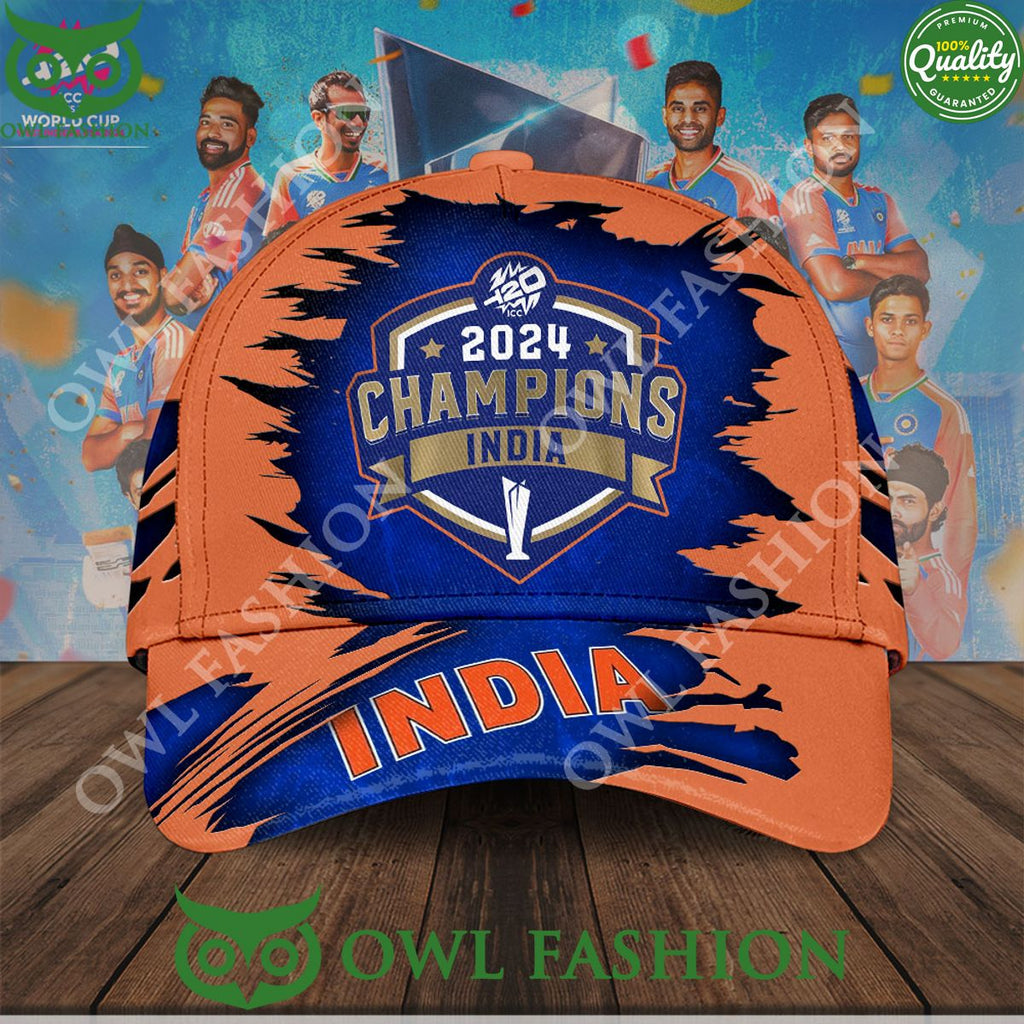India x ICC mens T20 World Cup 2024 Classic Cap