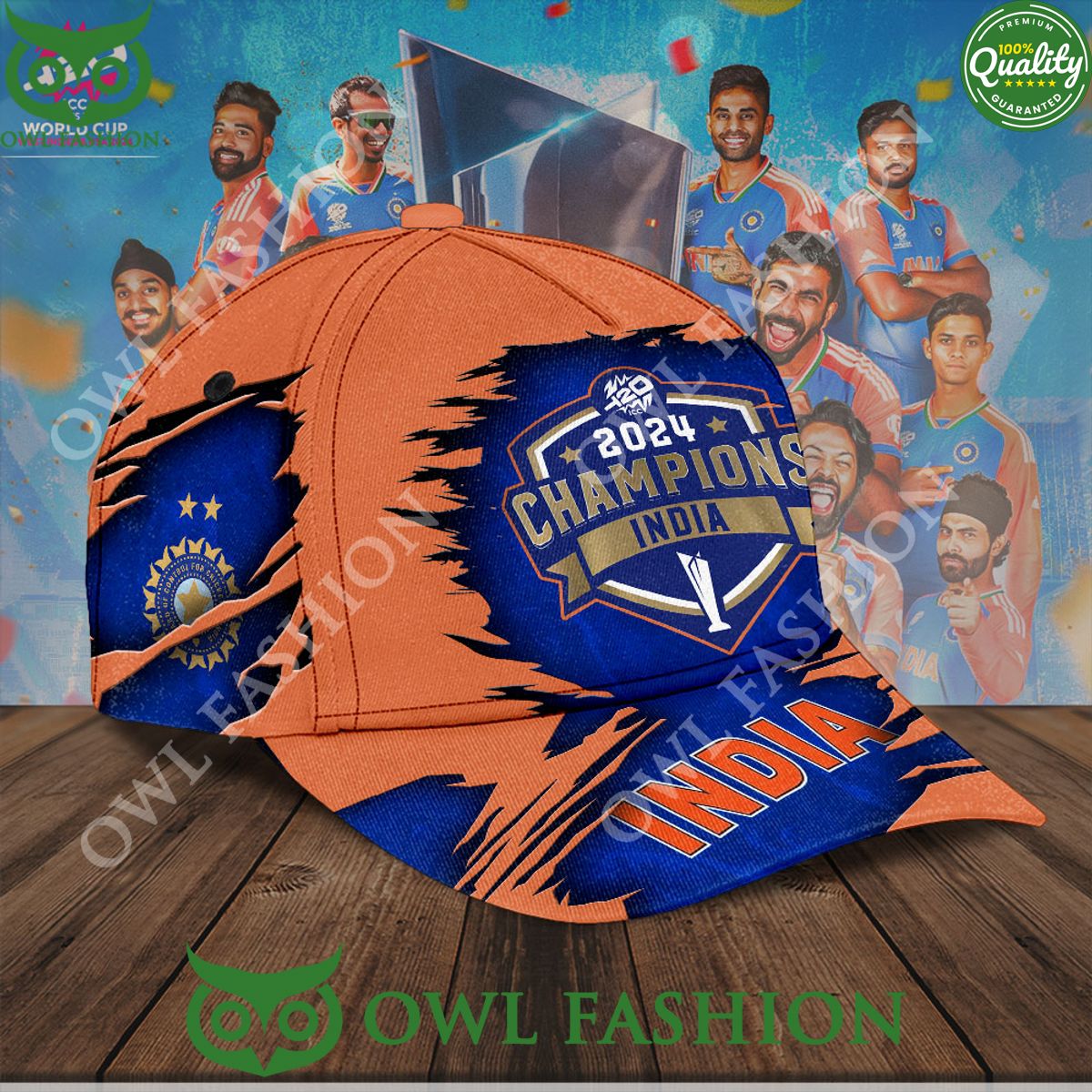 India x ICC mens T20 World Cup 2024 Classic Cap