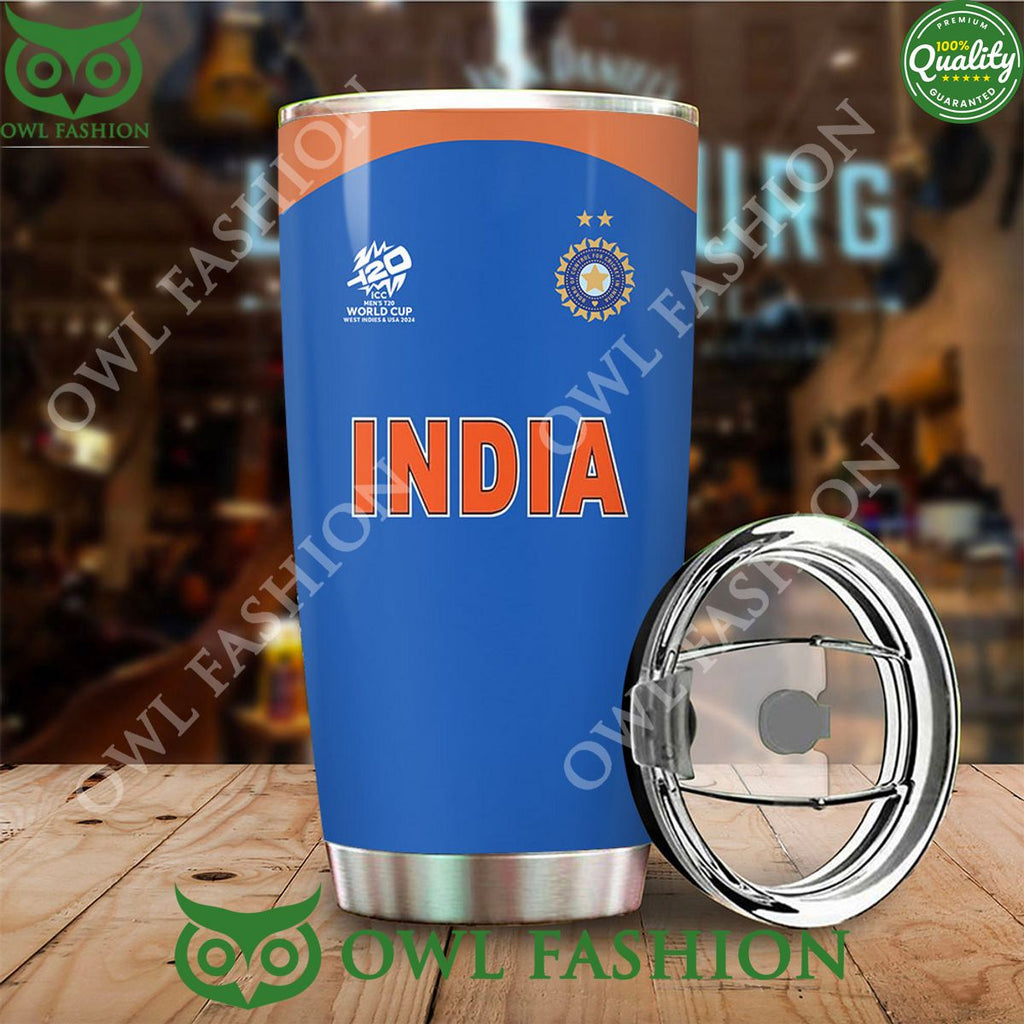 India x ICC mens T20 World Cup 2024 Premium Tumbler Cup