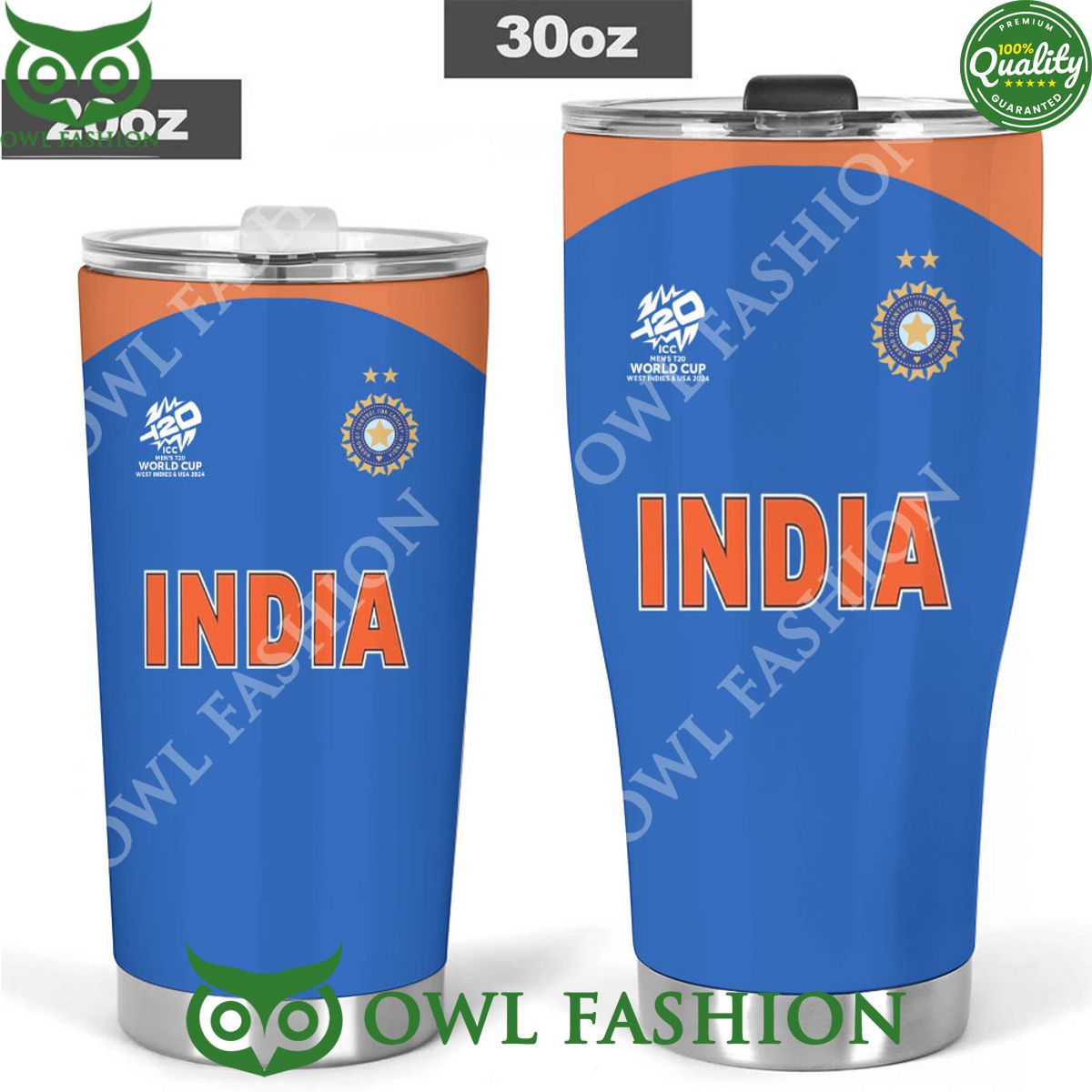 India x ICC mens T20 World Cup 2024 Premium Tumbler Cup