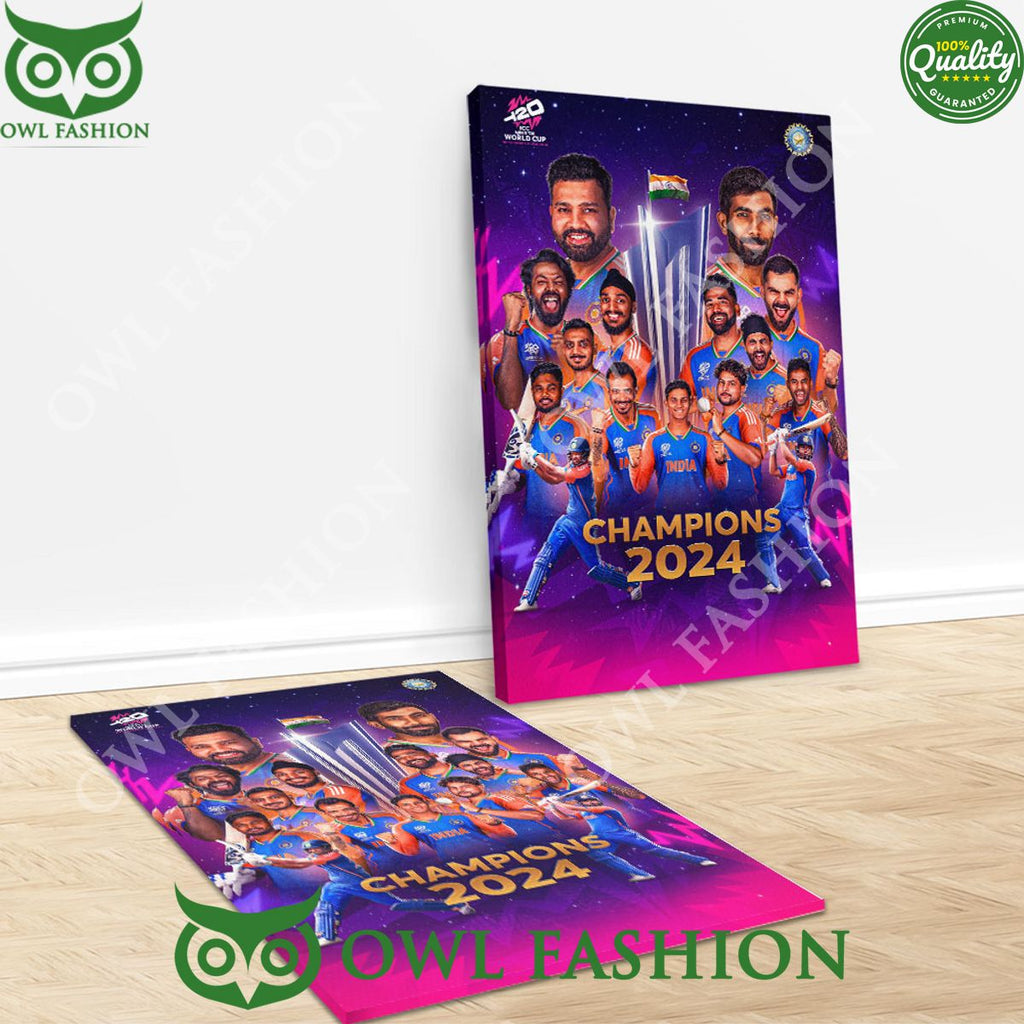 India x ICC men’s T20 World Cup Champion Canvas