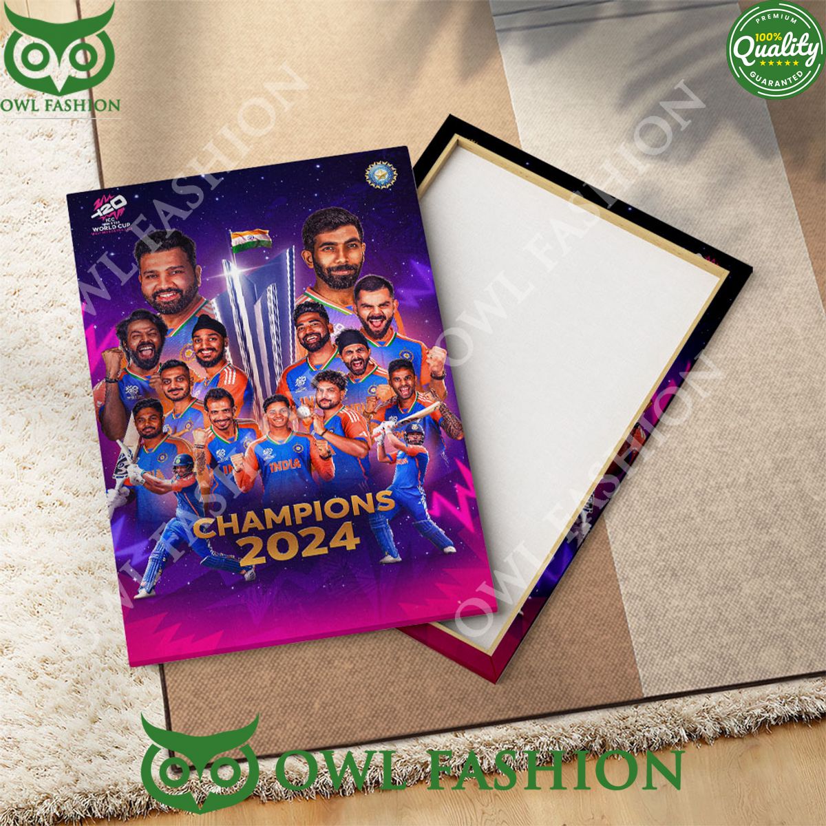India x ICC men’s T20 World Cup Champion Canvas