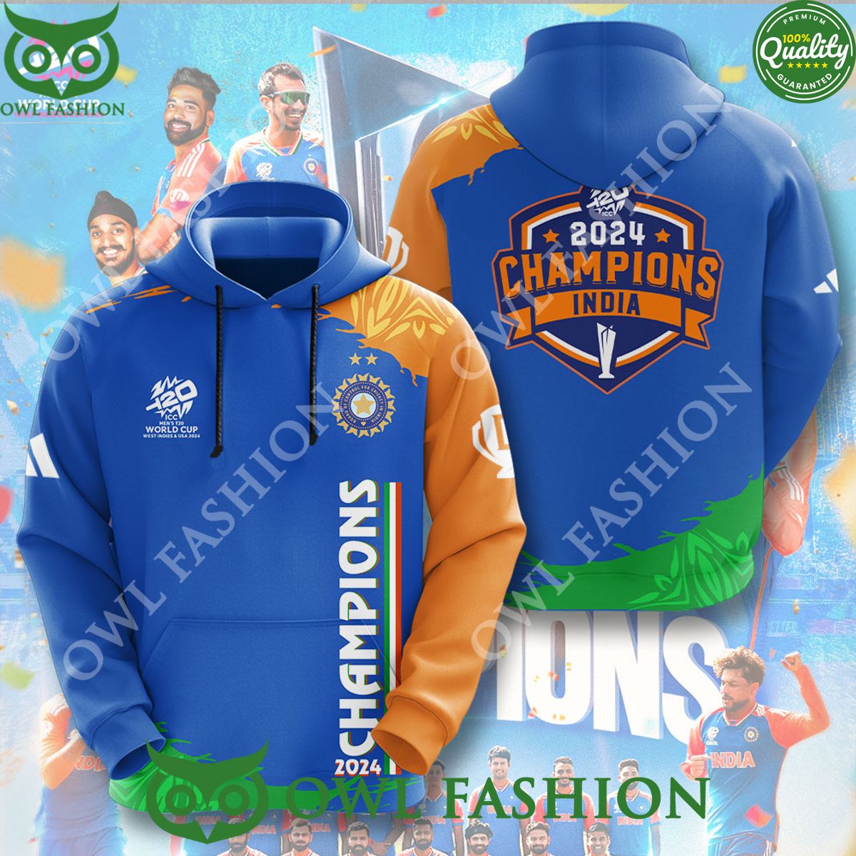 India x ICC mens T20 World Cup Limited 3D Tshirt
