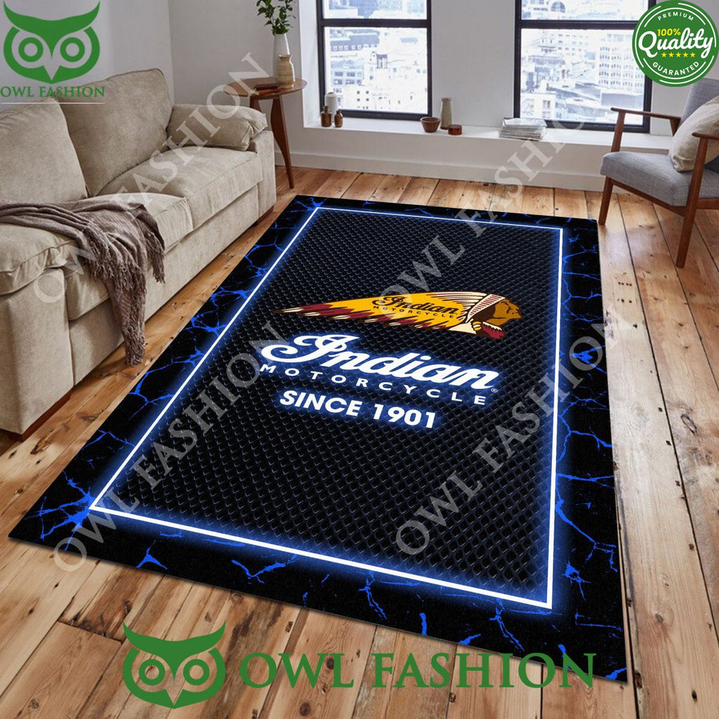 Indian Motorcycle Custom Color Living Room Carpet Rug