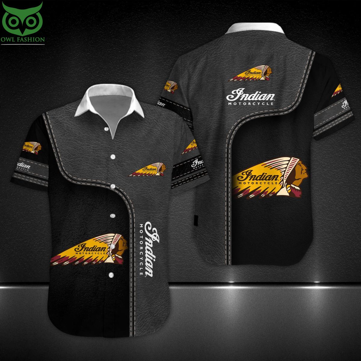 Indian Motorcycle Motorcycle Brand Custom Hawaiian Shirt Short
