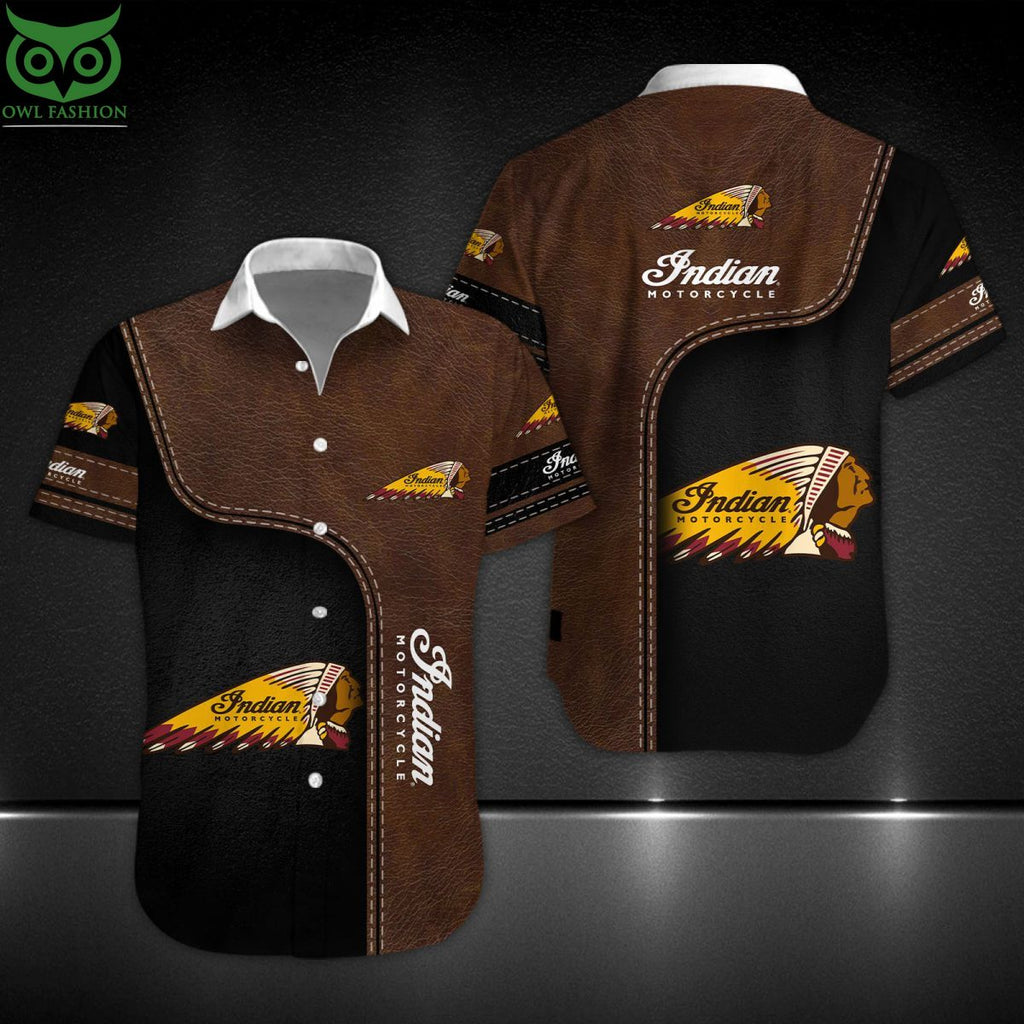 Indian Motorcycle Motorcycle Brand Custom Hawaiian Shirt Short