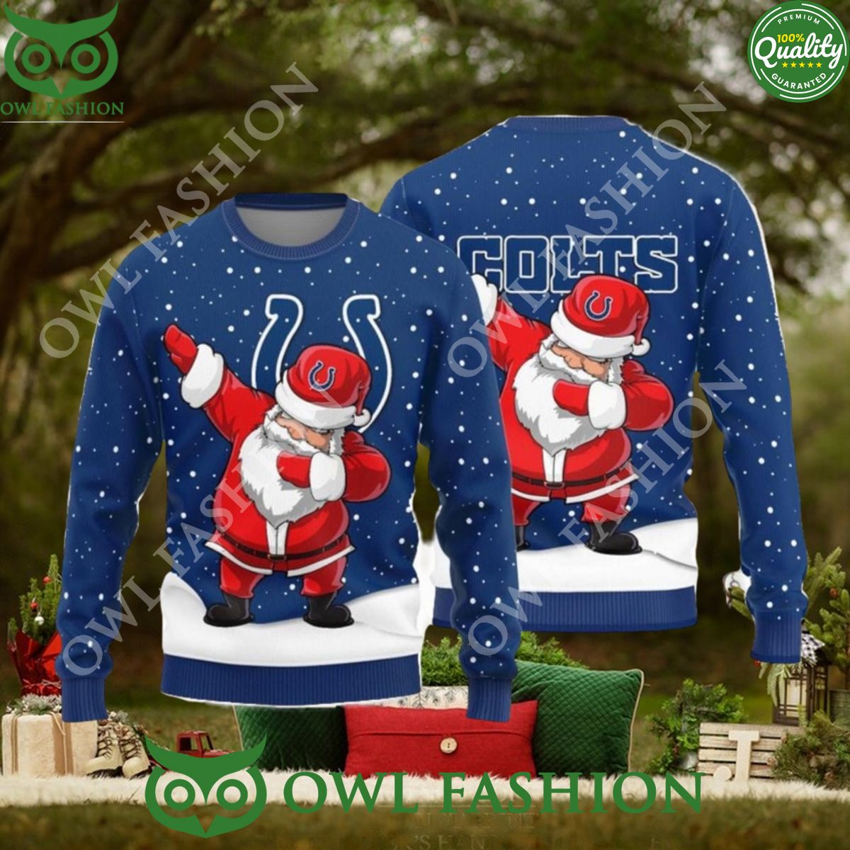 Indianapolis Colts Dab Santa New Style Sweater Jumper