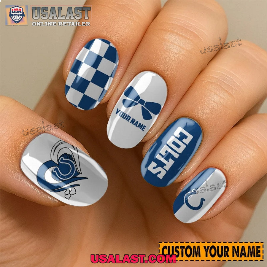Indianapolis Colts Women Custom Nails Set