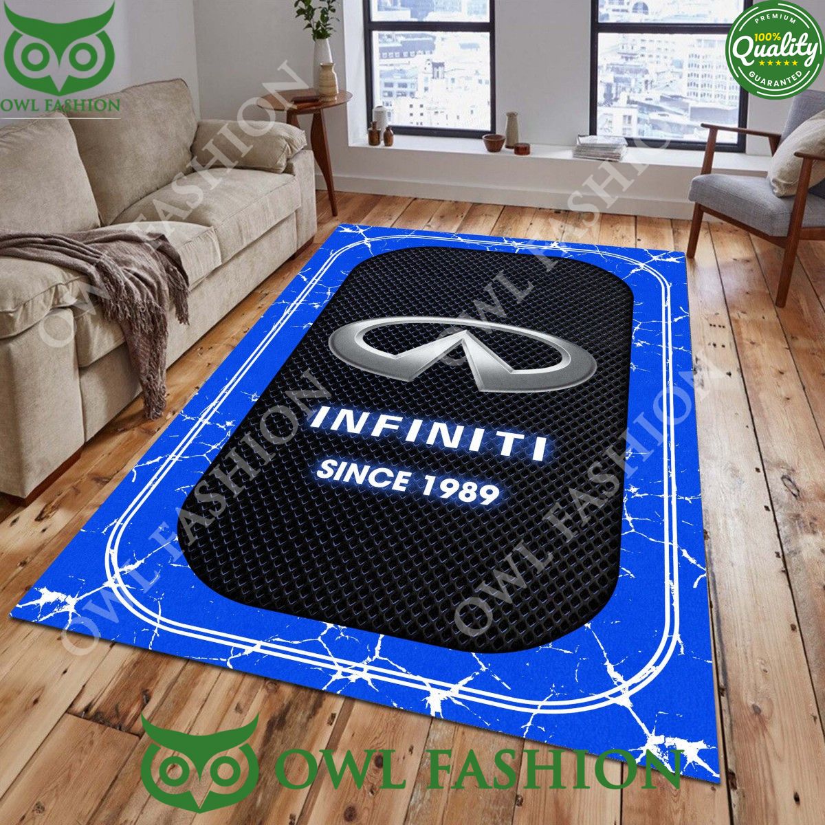 Infiniti Automobile Brand 1989 Lightning Marble rug carpet