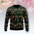 Instrument Guitar Pattern Christmas Ugly Sweater