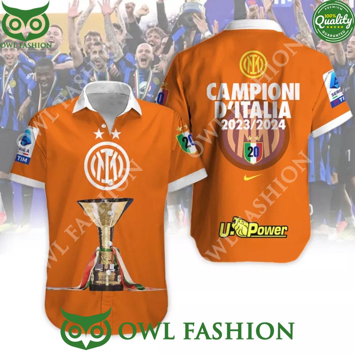 Inter Milan Champions 3D Italia U Power hawaiian shirt