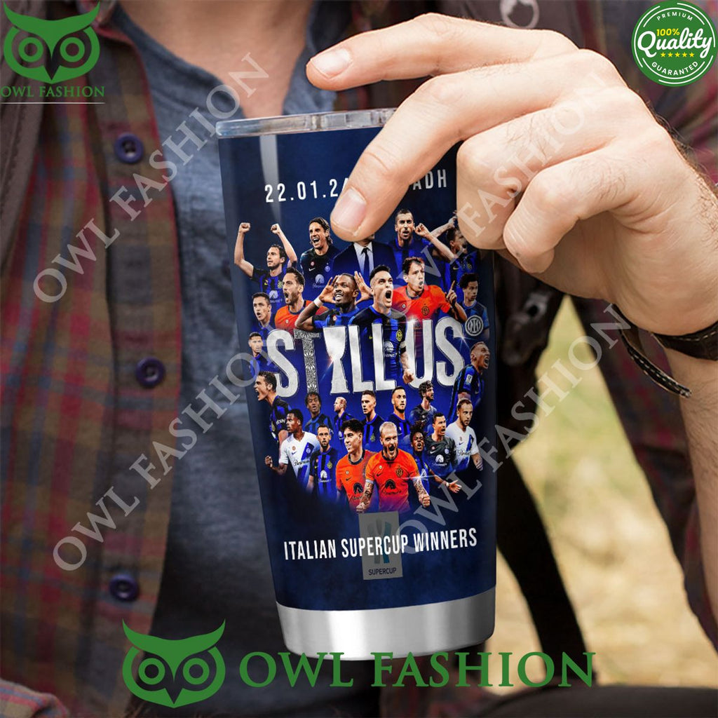 Inter Milan FC Italian Supercup 2023 Stall us Tumbler Cup